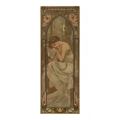Alphonse Mucha, Répos de la Nuit (Nightly Rest) from Times of the Day (Rennert/Weill, 62), 1899, Lithograph in colors on thin wove paper