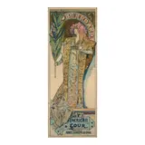 Alphonse Mucha, Sarah Bernhard/American Tour (Rennert/Weill 3, Var. 2), 1896, Lithograph in colors on thin wove paper