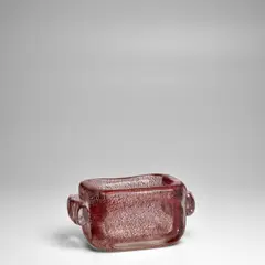 Centerpiece by Ercole Barovier, for Ferro Toso Barovier, internally decorated glass with applied handles, sold Dec 2025