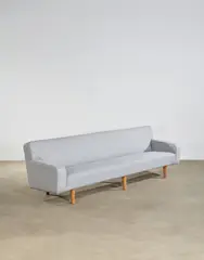 Sofa by Hans J. Wegner, Stolen, oak, upholstery, offered Dec 2025