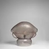 Gae Aulenti, 'Patroclo' Table Lamp, for Artemide, blown glass and steel wire, manufacturer's label, paper tag 'Artemide modern classic Made in Italy'