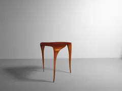 Side Table by Victor Dinovi, mahogany, branded mark 'Victor DiNovi Santa Barbara Ca 1995', offered Dec 2025