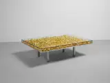 Yves Klein, Table d'Or, gold leaf, Plexiglas, glass, steel, wood, chrome-plated metal
