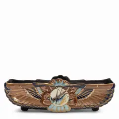 Émile Gallé, EGYPTAIN REVIVAL JARDINIERE, 1900, glazed