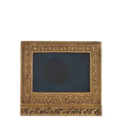 "VENETIAN" CALENDAR FRAME by Tiffany Studios, New York, New York, early 20th century, gilt bronze, impressed stamp mark "Tiffany Studios New York 1648," ht, sold May 2025