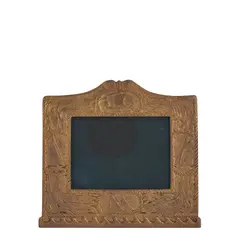 "NAUTICAL" CALENDAR FRAME by Tiffany Studios, New York, New York, early 20th century, gilt bronze, impressed stamp mark "Tiffany Studios New York 1848," ht, sold May 2025