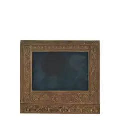 "VENETIAN" CALENDAR FRAME by Tiffany Studios, New York, New York, early 20th century, gilt bronze, impressed stamp mark "Tiffany Studios New York 1648," ht, sold May 2025