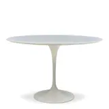 Eero Saarinen, FOR KNOLL TULIP TABLE, Italy, designed 1957, later production, laminate, cast aluminum, paper label "Made in Italy" and molded mark "4AH005 Knoll," ht
