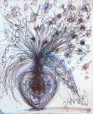 "IKEBANA" VITREOGRAPH by Dale Chihuly, , includes a photocopy of the information sheet from Littleton Studios, Spruce Pine, North Carolina, dated August 1995, sold May 2025