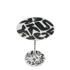 Untitled by Knoll "Tulip" Side Table Customized By Stephen Sprouse, 2003, enameled cast aluminum, sold May 2025