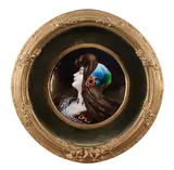 Limoges Enamel Portrait Plaque, Untitled, 1900, enamels on copper