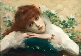 Eugène Vincent Vidal, Reverie, oil on canvas