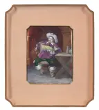 L. Marchand Enamel Plaque, Untitled, enamels on copper