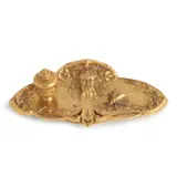 Untitled by L. Levee Art Nouveau Inkwell, 1900, gilt bronze, sold Dec 2024