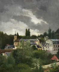 Stanislas Lépine, Vue de Château-Thierry, circa 1880-85, oil on canvas