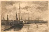 Albert Lebourg, Le Port au Crepuscule, 1881