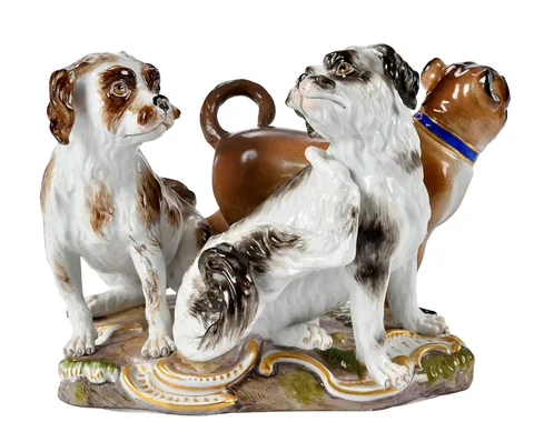 Meissen, Porcelain Dog Group, Hundegruppe