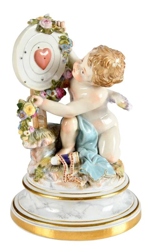 Porcelain Figure, Amor als Sieger, Bush Family Provenance by Meissen, sold Feb 2026