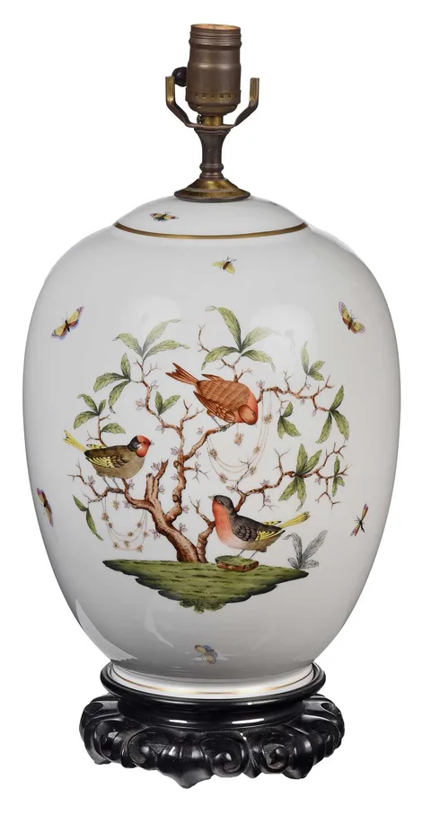 Herend, Rothschild Bird Lamp