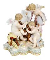 Meissen, Figural Group Representing the Arts