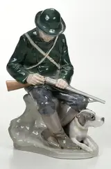 Royal Copenhagen, Porcelain Figure of a Huntsman