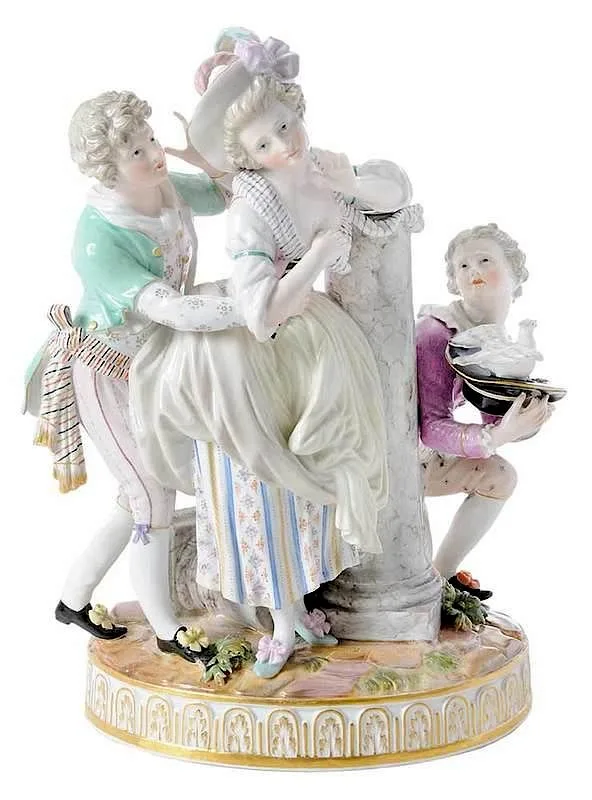 Figural Group by Meissen, sold Nov 2017