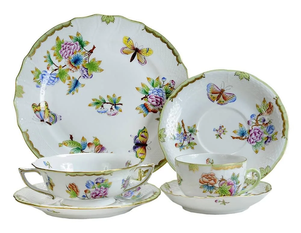 Porcelain Partial Dinner by Herend, sold May 2015