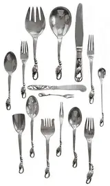 Georg Jensen, Blossom Sterling Flatware