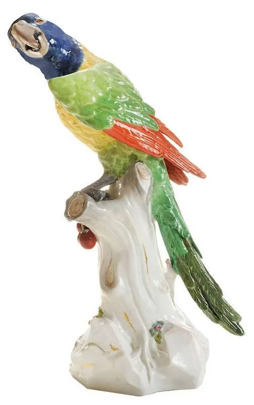 Porcelain Parrot by Meissen, sold Sep 2014