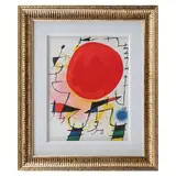 Le Soleil Rouge de la suite Miro Lithograph I by Joan Miró, 1972, Litografía sin número de tiraje, offered Dec 2025