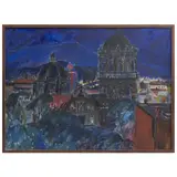 Rosalie Sandberg Johanson, Iglesia San Francisco, Óleo sobre tela