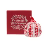 Yayoi Kusama, PUMPKIN RED - WHITE, Escultura en resina laqueada sin número de tiraje; con estuche