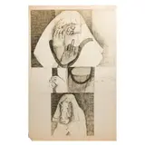 Eduardo Zamora, Señales, 1969, Tinta sobre papel