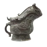 Guang*, CHINA, SIGLO XX, Bronce, patinado en color verde y marrón; sinograma en la parte inferior