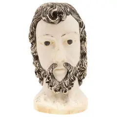 MÉXICO, CA. by Busto de Jesús, 1900, Talla en marfil con detalles entintados, offered Nov 2025