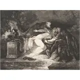 SUSANA Y LOS VIEJOS by Jean-Pierre Norblin de La Gourdaine, Grabado al aguafuerte y aguatinta, sold Nov 2025