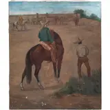 ESCENA DE CHARRERÍA by A la Manera de Ernesto Icaza, Óleo sobre tela, offered Nov 2025