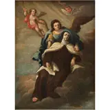 MÉXICO, SIGLO XVIII by la Transverberación de Santa Teresa, Óleo sobre lámina de cobre, sold Nov 2025