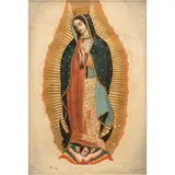 Virgen de Guadalupe, MÉXICO, SIGLO XIX, Óleo sobre tela