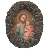 MÉXICO, FINALES DEL SIGLO XVIII by San José Con El Niño Jesús, Óleo sobre tela, sold Nov 2025