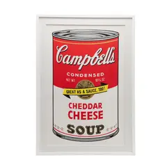 Andy Warhol, II:63 Cheddar Cheese Soup, Serigrafía sin número de tiraje