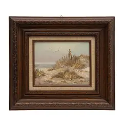 Eddy Jordy, Paisaje, Óleo sobre tela sobre madera