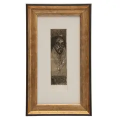 Francisco Toledo, Sin título (Autorretrato), Grabado al aguafuerte con hoja de oro 4 / 15