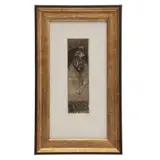 Francisco Toledo, Sin título (Autorretrato), Grabado al aguafuerte con hoja de oro 4 / 15