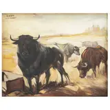 EL BONITO DE LA DEHESA by Carlos Ruano Llopis, Óleo sobre tela, sold Oct 2025