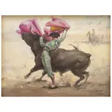 Francisco "pancho" Flores, "CALESERINA", Óleo sobre tela