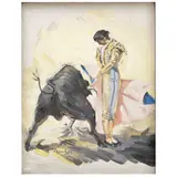 MEDIA VERÓNICA POR "MANOLETE" by Carlos Ruano Llopis, Óleo sobre tela, sold Oct 2025