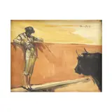 Echándole Valor, ESPAÑA, SIGLO XX, Óleo sobre tela