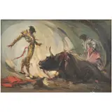 FORMIDABLE ESTOCONAZO by Carlos Ruano Llopis, Óleo sobre tela, sold Oct 2025