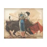 PASE DE MULETA FERMIN ESPINOSA "ARMILLITA" by Carlos Ruano Llopis, Óleo sobre tela, sold Oct 2025